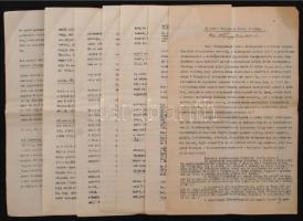 cca 1920-1930 Tunyogi Szűcs Kálmán (?-?) jogász, jogtudományi szakíró "Az emberi fejlődés és Isten országa" c. tanulmányának gépelt kézirata, a szerző saját kezű korrektúráival, aláírásával