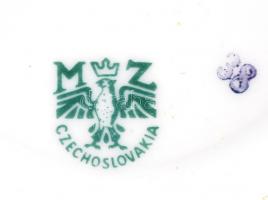 MZ három szintes süteménykínáló, matricás, jelzett, hibátlan, réz szerelékkel, eredeti dobozzal, m:3...