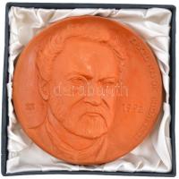 V. Majzik Mária (1949-) 1992. "Erkel Napok Budakeszi 1992" kerámia plakett (135mm) T:2