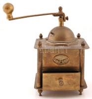 Turul réz kávédaráló, tetején a fogó nincs rögzítve, m:20 cm, 12×12 cm