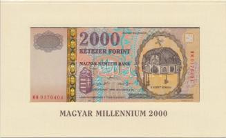 2000. 2000Ft "Millennium" tájékoztatóval T:I Eredeti bontatlan díszcsomagolásban!