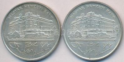 1993. 200Ft Ag "MNB" (2x) T:2,2-