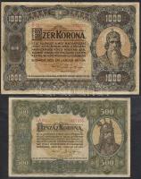 1920. 1K,2K 2klf variáns, 10K T:II, 20K 2klf variáns T:III, 50K T:II/III, 500K T:II/III R!, 1000K T:...