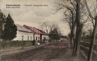 Kápolnásnyék, Fő út, Wesseli Zsigmond üzlete; saját kiadása