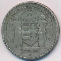 1930. 5P Ag "Horthy jobbra" T:3 Adamo P8