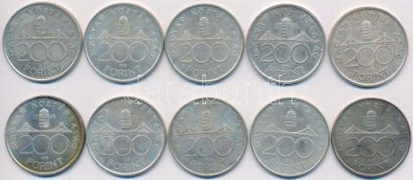 1992-1994. 200Ft Ag "MNB", "Deák" (10x) T:2,2-