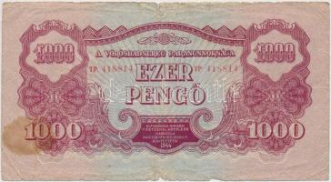 1944. 1000P "A Vörös Hadsereg Parancsnoksága" T:III- Adamo P48