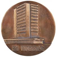 DN "Debreceni Orvostudományi Egyetem / Pro Universitate" kétoldalas Br plakett eredeti dísztokban (104mm) T:2