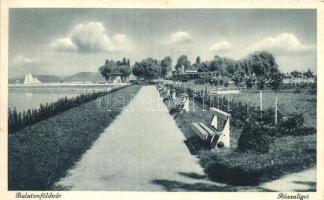 4 db RÉGI magyar városképes lap; Balatonföldvár, Balatonlelle, Siófok, Tihany / 4 old Hungarian town-view postcards; Balatonföldvár, Balatonlelle, Siófok, Tihany