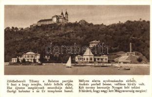 4 db RÉGI magyar városképes lap; Balatonföldvár, Balatonlelle, Siófok, Tihany / 4 old Hungarian town...