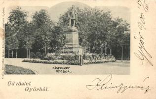 Győr, Kisfaludy szobor; kiadja Ehrenthál Ignácz