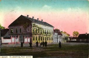 Jászapáti, Kir. Járásbíróság, Bazár épület; kiadja Koczka Andor (ázott sarok / wet corner)