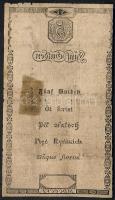 Ausztria 1806. 5G "Banco Zettel" T:IV