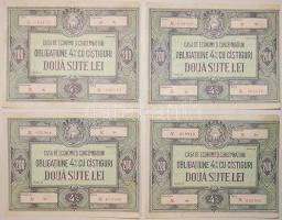 Románia 1960-as évek államadóssági papirok(4x)