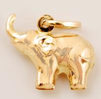 Arany medál: elefánt, Au., 1,1 gr,14K, jelzett/Gold medal:  elephant, Au, 1,1gr, marked