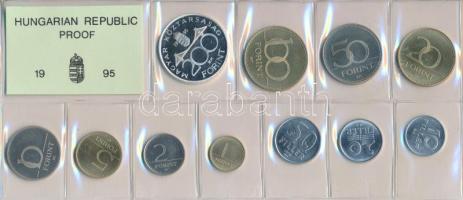 1995. 10f-200Ft 11db klf, forgalmi sor, közte 200ft Ag "Deák" T:1