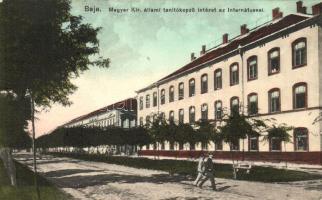 Baja, Magyar királyi állami tanítóképző intézet az internátussal