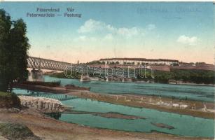 Újvidék, Pétervárad, vár, Vasúti híd / castle, railway bridge (EK)