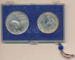 1973. 50Ft Ag + 100Ft Ag "Petőfi" pár, eredeti plombált MNB plasztiktokban T:BU