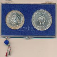 1973. 50Ft Ag + 100Ft Ag "Petőfi" pár, eredeti plombált MNB plasztiktokban T:BU