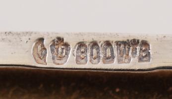 Ezüst cigarettatárca, Ag., 54gr.,jelzett, 6,5x9cm/ Ornate, silver cigarette case, Ag., 54gr., marked