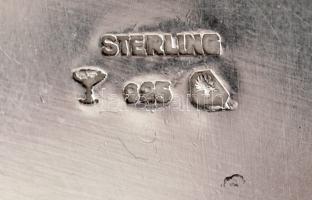 Ezüst tányérka, Ag., 91gr.,jelzett,d:10,5cm /Silver plate, Ag, 91gr, marked, d: 10,5cm