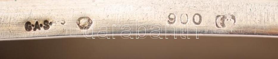 Ezüst dobozka, Ag., 55gr.,jelzett,6x3,5cm/ Silver little box  silver, Ag., 55g., Marked, 6x3,5cm