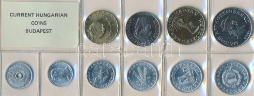 1986. 2f-20Ft 10db klf érmés forgalmi sor fóliatokban T:1