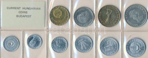 1984. 2f-20Ft 10db klf érmés forgalmi sor fóliatokban T:1