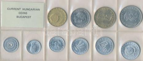 1983. 2f-20Ft 10db klf érmés forgalmi sor fóliatokban T:1