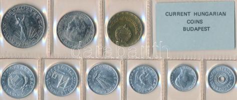 1979. 2f-10Ft 9db klf érmés forgalmi sor fóliatokban T:1