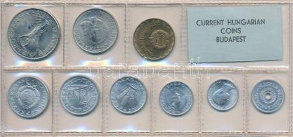 1977. 2f-10Ft 9db klf érmés forgalmi sor fóliatokban T:1