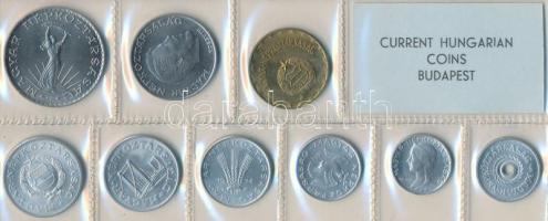 1974. 2f-10Ft 9db klf érmés forgalmi sor fóliatokban T:1