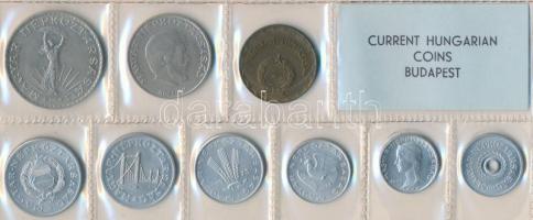 1973. 2f-10Ft 9db klf érmés forgalmi sor fóliatokban T:1