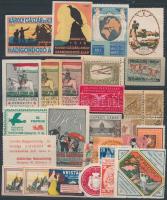 30 db magyar levélzáró, köztük ritkaságokkal