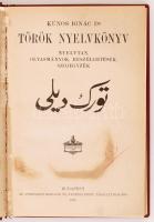 Kúnos Ignác: Török nyelvkönyv. Nyelvtan, olvasmányok, beszélgetések, szójegyzék. Bp., 1916, Athenaeum Irodalmi és Nyomdai Részvénytársulat. Egészvászon kötés, jó állapotban.