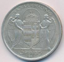 1939. 5P Ag "Horthy balra" T:2 kis ph. Adamo P8.2