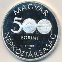 1986. 500Ft Ag "Labdarúgó VB - Stadion" T:PP apró felületi karc