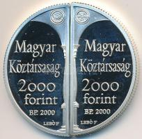 2000. 2000Ft Ag "Lórántffy Zsuzsanna / Sárospatak" (2xklf) T:PP kis felületi karc