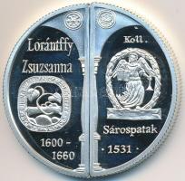 2000. 2000Ft Ag "Lórántffy Zsuzsanna / Sárospatak" (2xklf) T:PP kis felületi karc