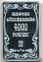 2001. 4000Ft Ag "100 éves a gödöllői művésztelep" T:PP