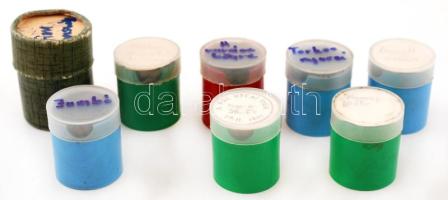 8 db diafilm: Böbe a játékboltban, Hamupipőke, Torkos nyuszi, A varázsbögre, Jumbó, Kossuth Lajos, Pál utcai fiúk, Finnország