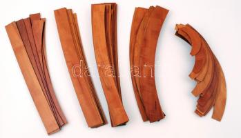 Régi görbevonalzó út-vasút építéshez, fa, 53db