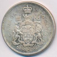Kanada 1965. 50c Ag "II. Erzsébet" T:2 patina  Canada 1965. 50 Cents Ag "Elizabeth II" C:XF patina