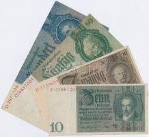 Németország / Weimari Köztársaság 1929. 10M + 20M + Német 3. Birodalom 1933. 50M + 1935. 100M T:III Germany / Weimar Republic 1929. 10 Mark + 20 Mark + German Third Reich 1933. 50 Mark + 1935. 100 Mark C:F