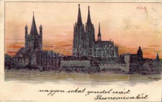 1899 Köln, Verlag Emil Storch Kosmos litho s: Basch Árpád