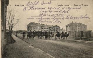 1915 Komárom, Komárno; Huszár csapat / Husaren Truppe / Hungarian cavalrymen, hussars