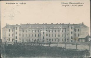 Komárom, Komárno, Újváros; Frigyes főherceg laktanya, főépület a tiszti lakkal / military barracks (Rb)