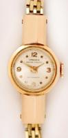 Arany (18K) női karóra, jelzett, arany szíjjal, bruttó:16,3g