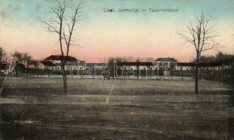 Somorja, Somorin, Samoryn; Tüzérlaktanya, Kranzinger Nándor kiadása / artillery barracks (small tear)